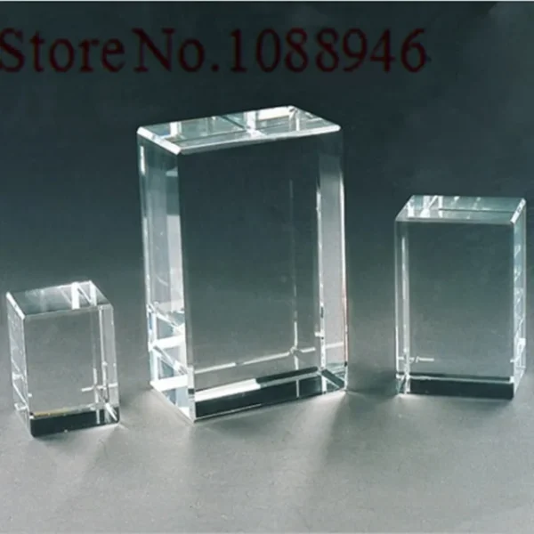 10pcs Crystal Cube K9 Crystal Blank Block Carved White