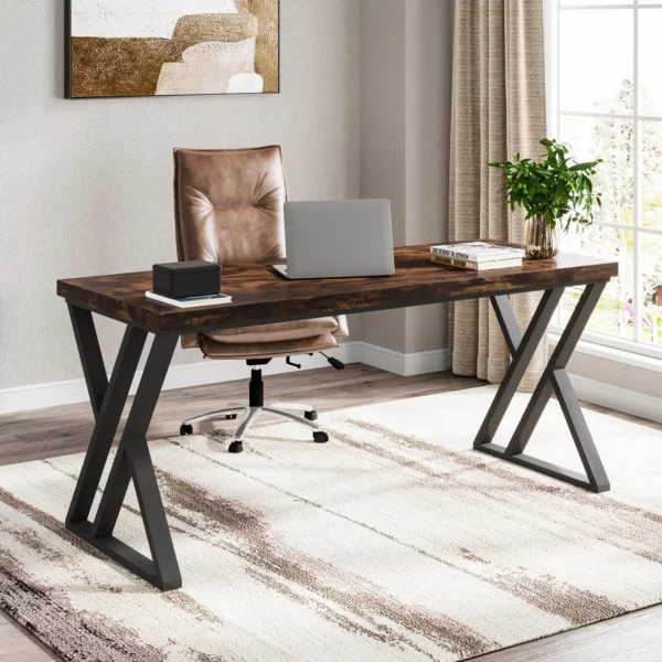 Tribesigns Writing Computer Desk, 55 inch Heavy Duty