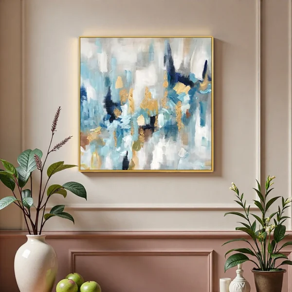 Modern Abstract Oil Painting Linen Canvas
