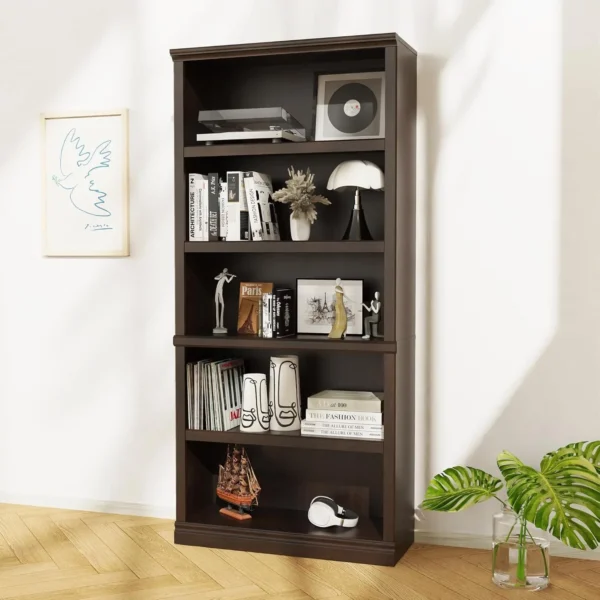 Open Storage 70" Tall 5 Shelf Bookcase