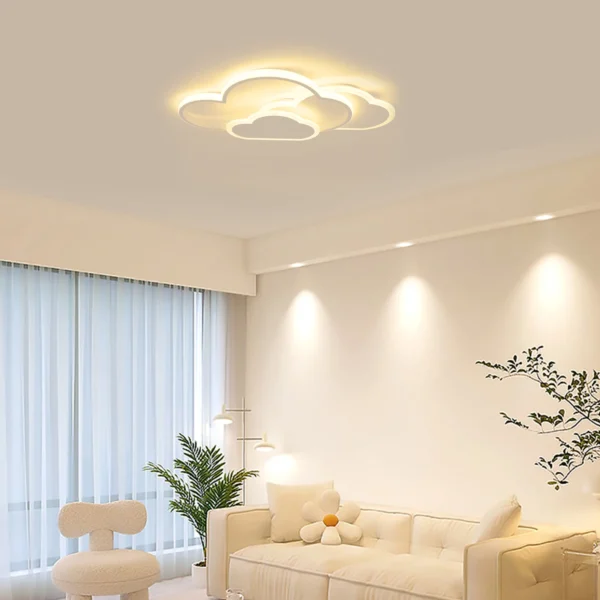 Cloud Shape LED Ceiling Light Fix. Modern 3-Color