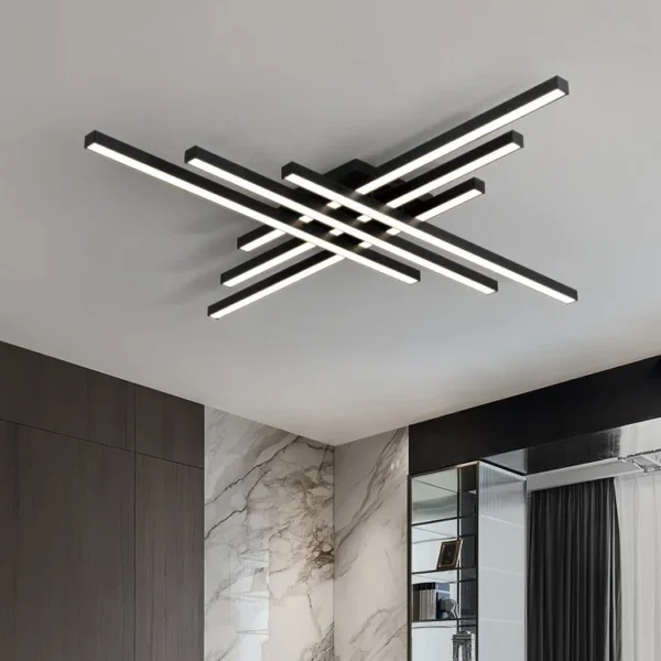 Black chandelier square lamps